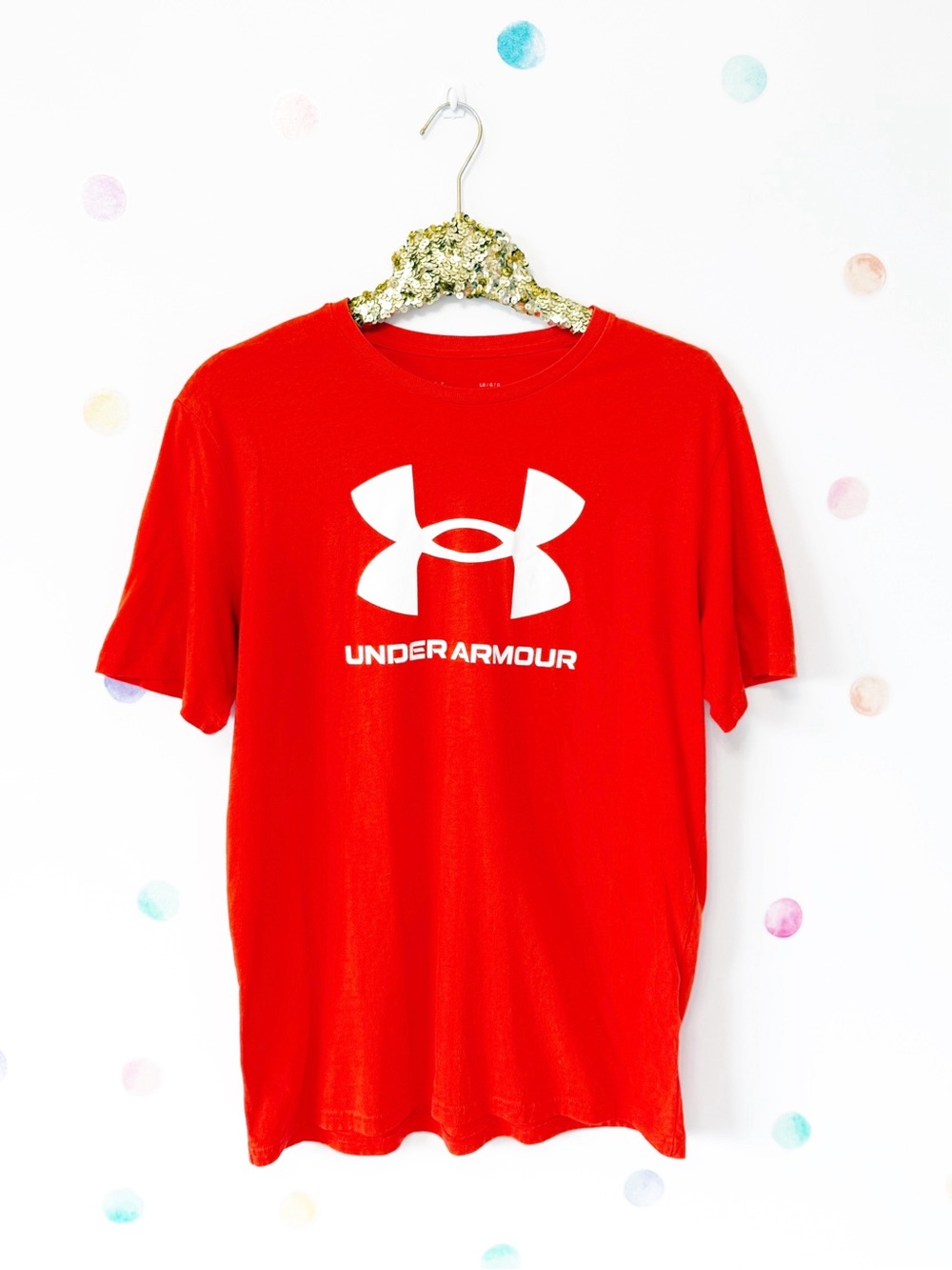 Under Armour Orange Short-Sleeve Logo Tee
